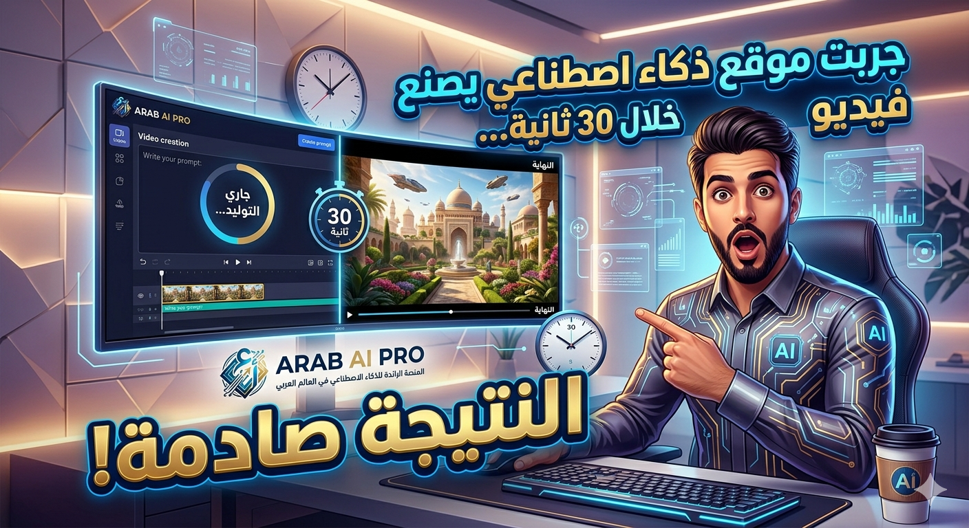 ذكاء اصطناعي يصنع فيديو خلال 30 ثانية