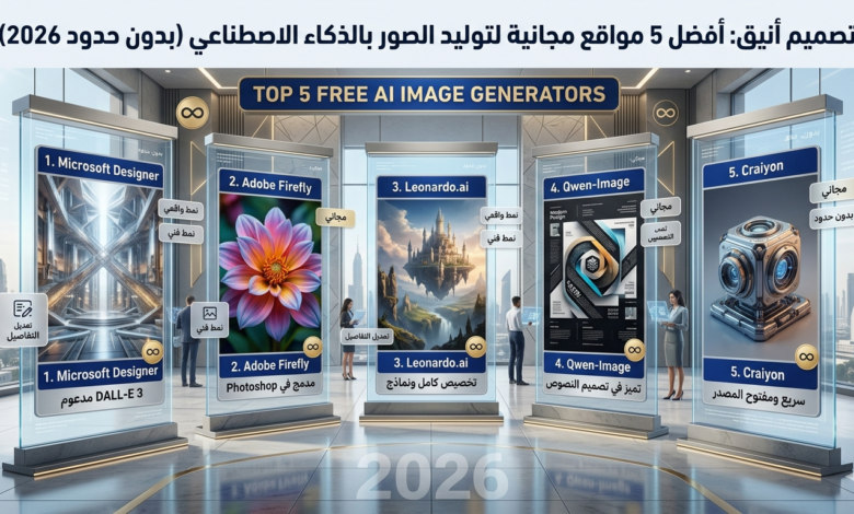 مواقع مجانية لتوليد الصور بالذكاء الاصطناعي