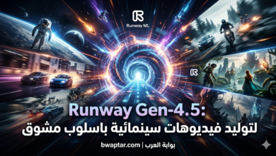 Runway Gen-4.5 لتوليد فيديوهات سينمائية باسلوب مشوق