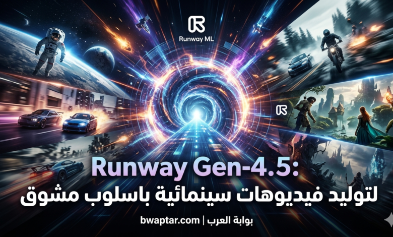 Runway Gen-4.5 لتوليد فيديوهات سينمائية باسلوب مشوق