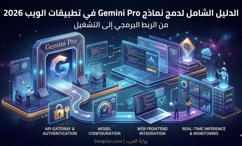 نماذج Gemini Pro في تطبيقات الويب 2026